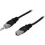 Audio kábel Deltaco MM-164 15 m 3,5 mm čierny sivý