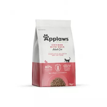 APPLAWS kuracie s kačicou - suché krmivo pre mačky - 7,5 kg