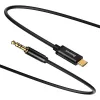 Baseus Yiven audio kábel USB-C na minikonektor 3,5 mm, 1,2 m (čierny)