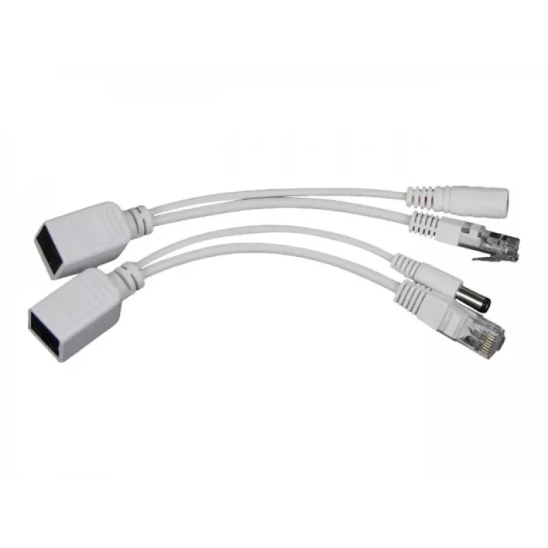 PoE adaptér Gembird PP12-POE-0.15M-W