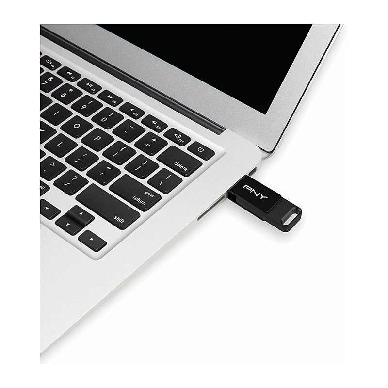 PNY Elite, 128 GB, USB Type-C, 3.2 Gen 1 (3.1 Gen 1), 120 MB/s, čierna