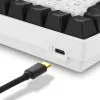 Sharkoon SKILLER SGK50 S3 klávesnica herná USB AZERTY francúzska biela