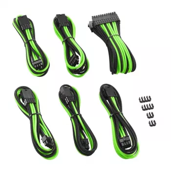 Interný napájací kábel CableMod CM-PCAB-BKIT-NKKLG-3PK-R čierna zelená
