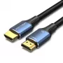 Vention bavlnený pletený HDMI-A kábel samec na samec HD 8K 5M modrý hliníková zliatina