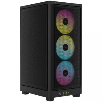 Corsair RGB AIRFLOW PC skriňa 2000D čierna Mini-ITX vrátane napájací zdroj nie SFX