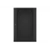 Nástenný rack LANBERG WF01-6618-10B, 18U, 600×600×907 mm, čierny, 60 kg