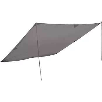 Plachta High Peak 10034, sivá polyester, vonkajší kryt a podložka