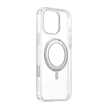 Magnetické puzdro Baseus SkyRing 360° pre iPhone 16 Pro – priehľadné, magnetický prstenec 360°