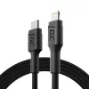 Green Cell PowerStream KABGC07 kábel USB-C na Lightning, 1 m, PD, Apple MFi, čierny