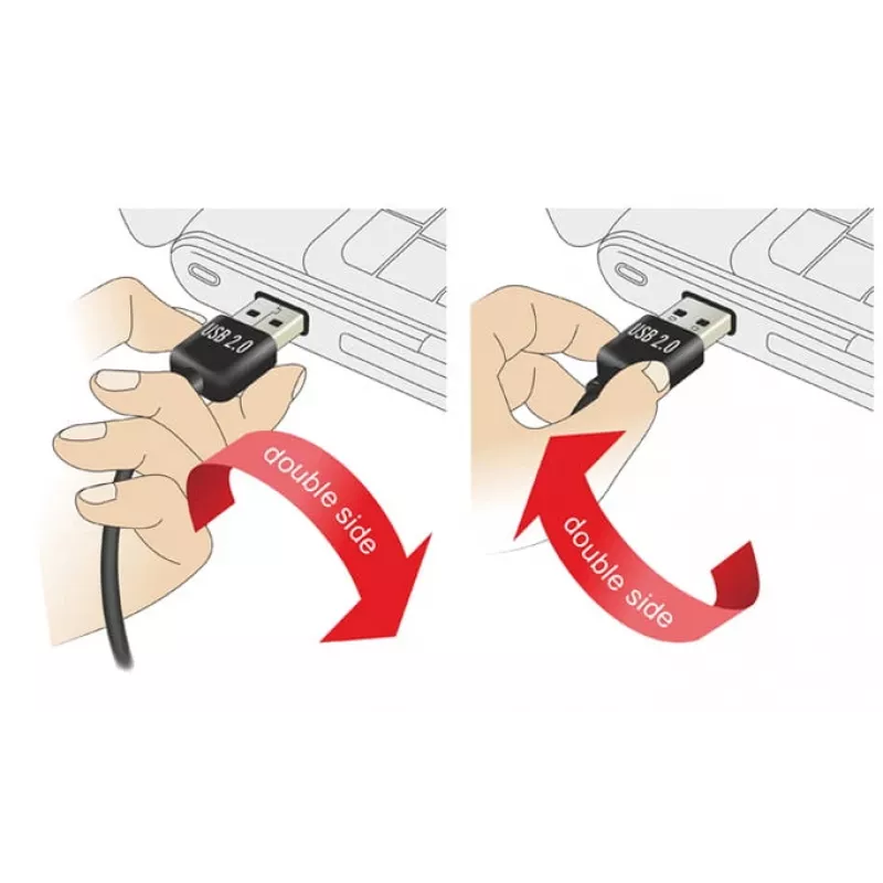 USB kábel DeLOCK 1m USB 2.0 A - B m/m čierny