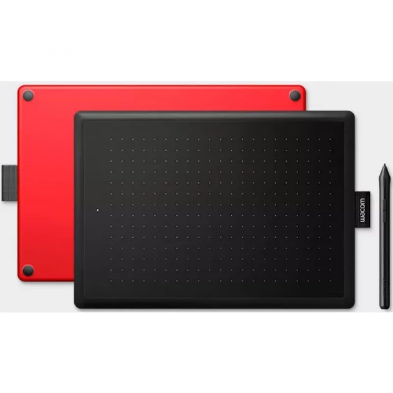 Wacom One by Medium grafický tablet čierny, červený 2540 lpi 216 x 135 mm USB