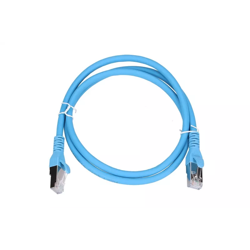 Extralink LAN patch kábel kat.6A RJ-45 Cat6a 1 m modrý