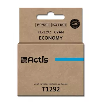 Atramentová kazeta ACTIS KE-1292 azúrová kompatibilná s Epson, farbivo 15 ml, štandardná výdrž, jednotlivé balenie