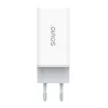 SAVIO LA-07 GaN 65W napájací zdroj, USB, QC4.0+, PD 3.0, biely