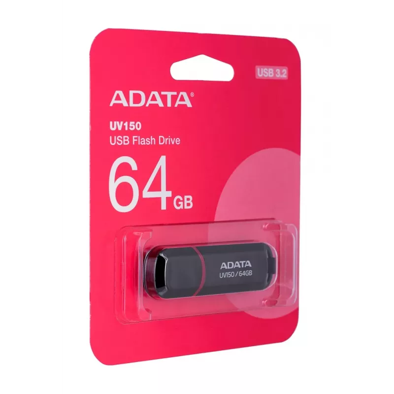 ADATA 64GB DashDrive UV150 USB flash disk USB Type-A 3.2 Gen 1 (3.1 Gen 1) Čierna