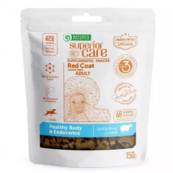 NATURE'S PROTECTION Healthy Body & Endurance jahňacia maškrta pre psov, 150 g