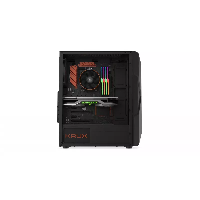 Krux ASTRAL - PC - čierna - ATX - micro ATX - Mini-ITX - Gaming - 15,9 cm - 29 cm