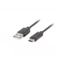 USB 2.0 kábel LANBERG CA-USBO-20CU-0010-BK — USB A na USB C, 1 m, čierny, 480 Mbit/s