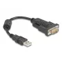 DeLOCK 61549 sériový kábel čierny 0,25 m USB Type-A RS-232