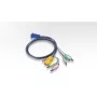 ATEN kábel pre klávesnicu / video / myš (KVM) - 15 pin SPHD (M) - PS/2, 6-pin, HD-15 (M) - 5 m (2L-5305P)