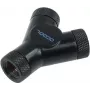 Alphacool HF Y-konektor - G1/4 otočný - 3x vnútorný závit - hlboká čierna (17066)