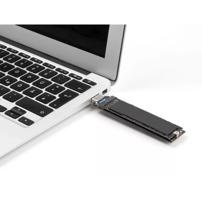 DeLOCK Combo konvertor pre M.2 NVMe PCIe alebo SATA SSD USB 3.2 Gen 2 čierna