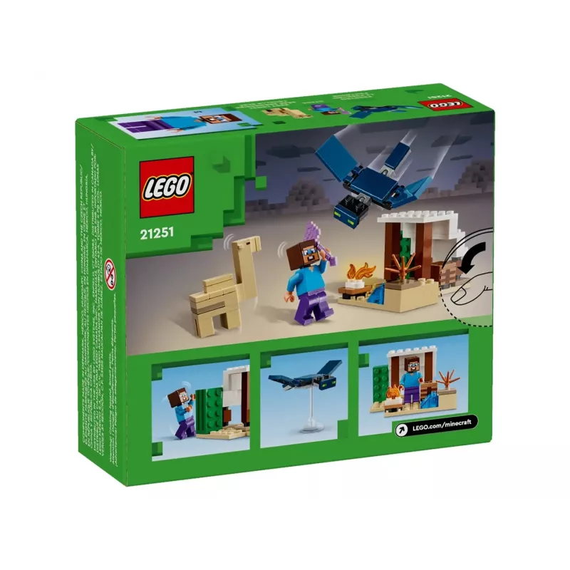 LEGO Minecraft 21251 Stevova púštna expedícia hračka biom stavebnica