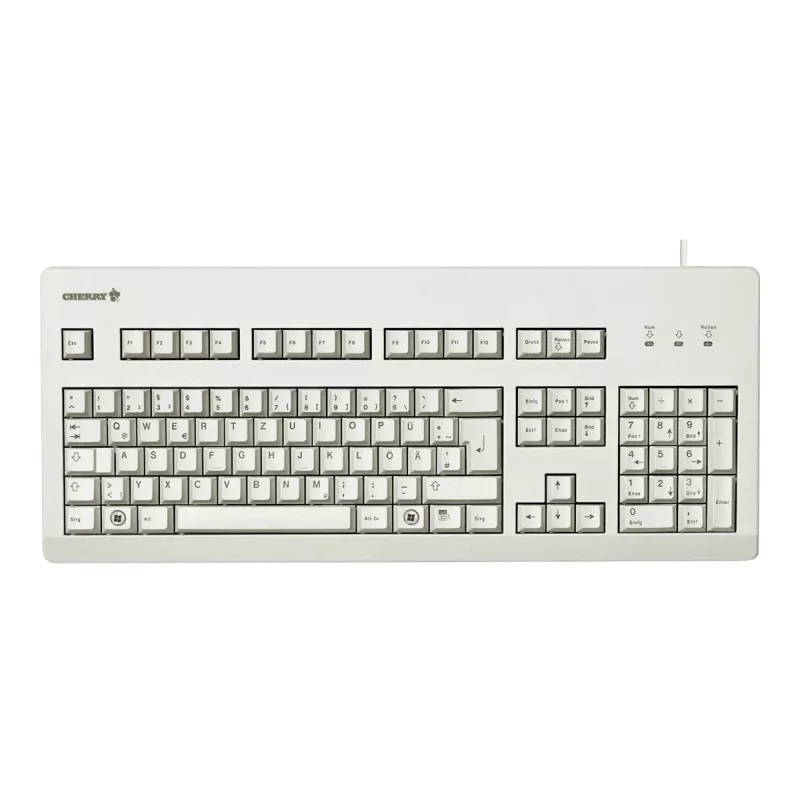 CHERRY G80-3000 klávesnica univerzálna USB QWERTZ nemecká sivá