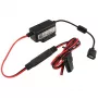 Nabíjačka pre mobilné zariadenia RAM Mounts RAM-GDS-CHARGE-V7B1U — USB nabíjačka pre interiér, 10–30 V vstup, 9 V max. výstup, 2,5 A, 1,2 m kábel, čierna/červená
