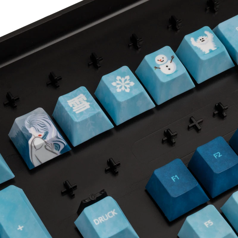 Sada keycapov Traitors YUKI ONNA (UK rozloženie) – dizajnérske keycapy pre mechanické klávesnice