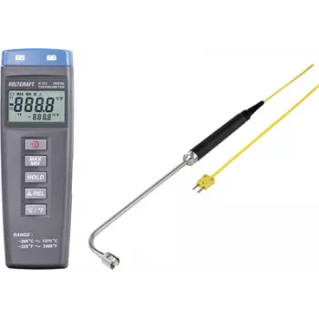 VOLTCRAFT K102 + TP 206 teplomer -200 až +1370 °C sonda typu K