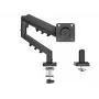 Držiak na monitor TRACER Pivot Master TRAUCH47659 — výškovo nastaviteľný, naklápací/otočný, VESA 100×100, do 9 kg, pre monitory 13–32 palcov, montáž na stôl, čierny