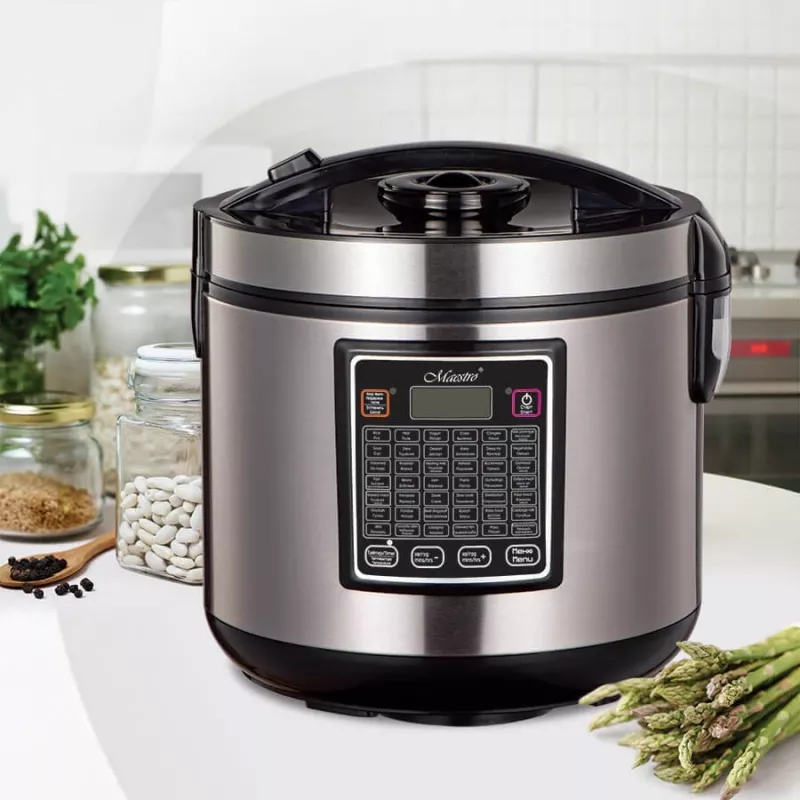 Multicooker Maestro MR-793 5 l, 900 W, nehrdzavejúca oceľ/čierna, 42 automatických programov, 40–160 °C
