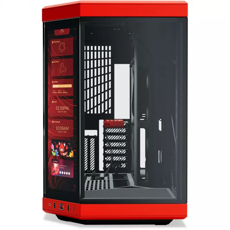 HYTE Y70 Touch Infinite Midi Tower čierna, čerešňová farba