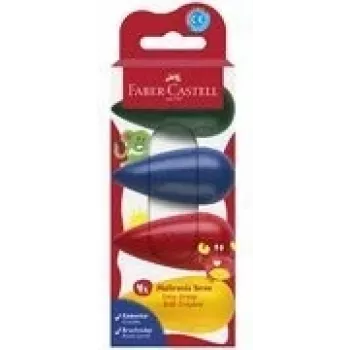 Písacia krieda Faber-Castell 120408 modrá zelená červená žltá 4 ks