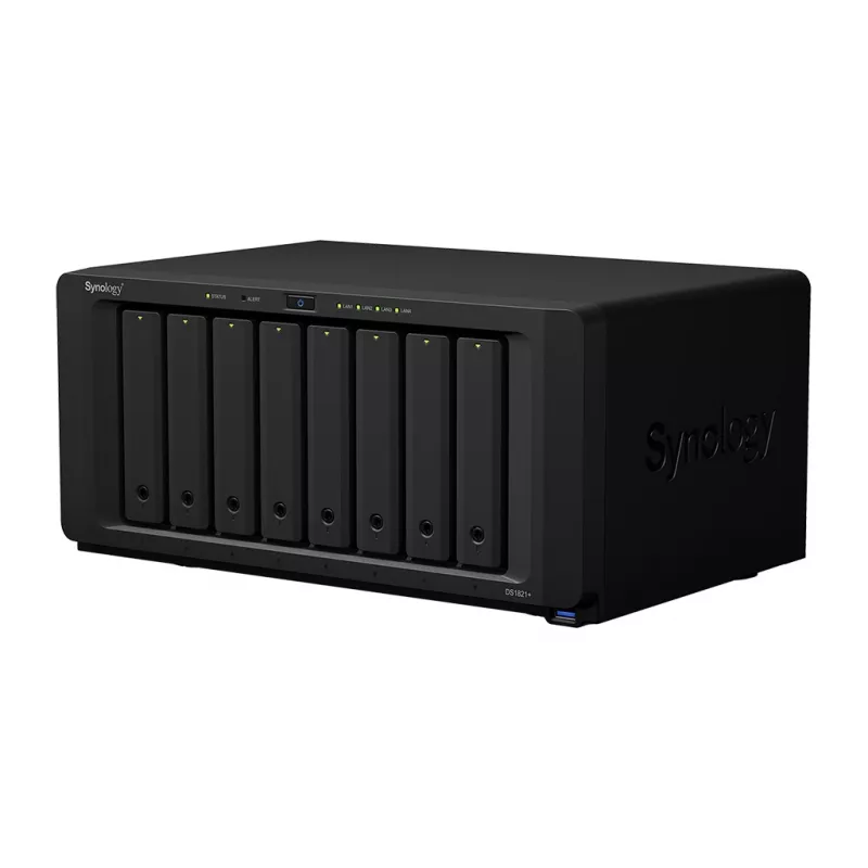 Synology DiskStation DS1821+ NAS/Storage server Tower Ryzen Embedded V1500B 4 GB DDR4 0 TB DiskStation Manager čierny