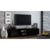 Cama TV skrinka SIGMA1 180 čierna/čierna lesklá