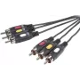 SpeaKa Professional SP-7869868 composite video kábel 10 m 3 x RCA čierny (SP-7869868)