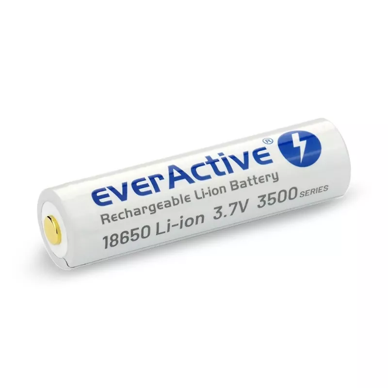 18650 Li-Ion 3.7V everActive 3500mAh batéria (1 ks) micro-USB s ochranou