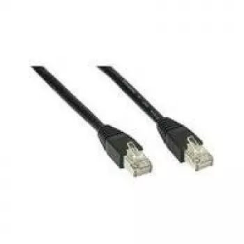 Wentronic Goobay CAT 5e patch kábel, U/UTP, čierny, 30 m - CCA medená zmes (68650)