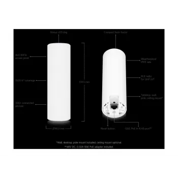 Ubiquiti UniFi U6-Mesh WiFi 6 access point AX5300 5.3 Gbps IPX5 vodotesný - biela
