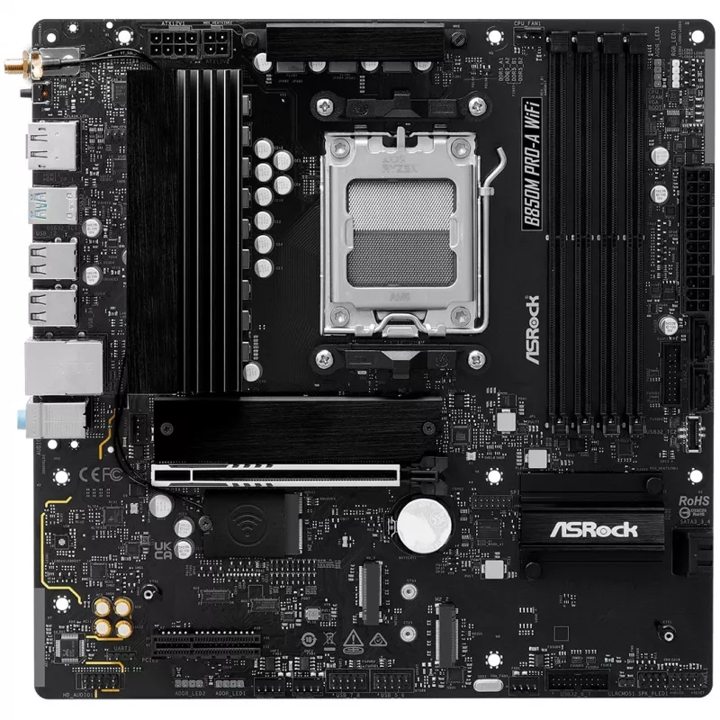 Základná doska ASRock B850M Pro-A WiFi micro ATX – AMD B850, socket AM5, DDR5, 4x DIMM, 256 GB, Wi-Fi, 2,5-Gb-LAN