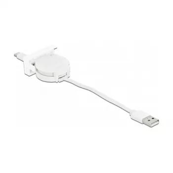Zvinovací kábel DeLOCK Easy 45 USB 2.0 Type-A na Type-C 0,62 m