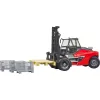 Linde HT160 vysokozdvižný vozík s paletou (červená/čierna, vrátane 3 gitterboxov)