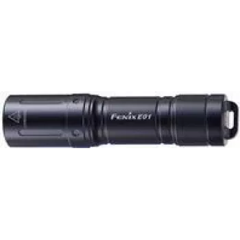 Ručná baterka Fenix E01 V2.0 čierna LED 100 lm IP68