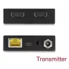 Sada AV vysielača a prijímača DELOCK 65955 — Cat6/Cat6a HDMI extender, až do 3840×2160, káblový, napájanie Micro-USB-B