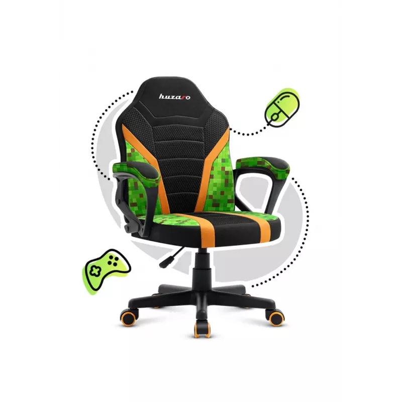 Herná stolička pre deti Huzaro Ranger 1.0 Pixel Mesh