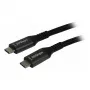 Synergy 21 Kábel USB C St> 3,0 m USB3.2 čierny textil 20G/5A 240W Gen 2x2 – Kábel – Digitálny/Dátový (S215315)