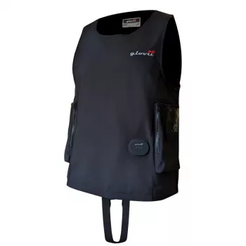 Glovii GMV2L vodácka vesta čierna softshell