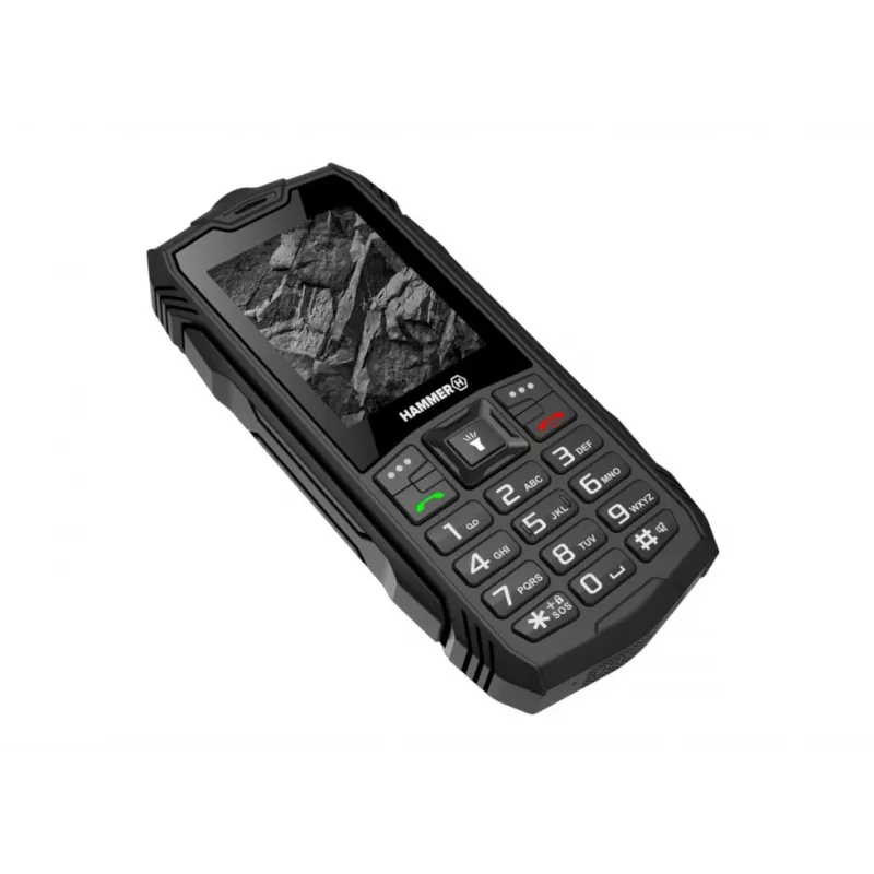 myPhone Hammer Rock odolný mobilný telefón, 2,4 palca, Dual SIM, čierna